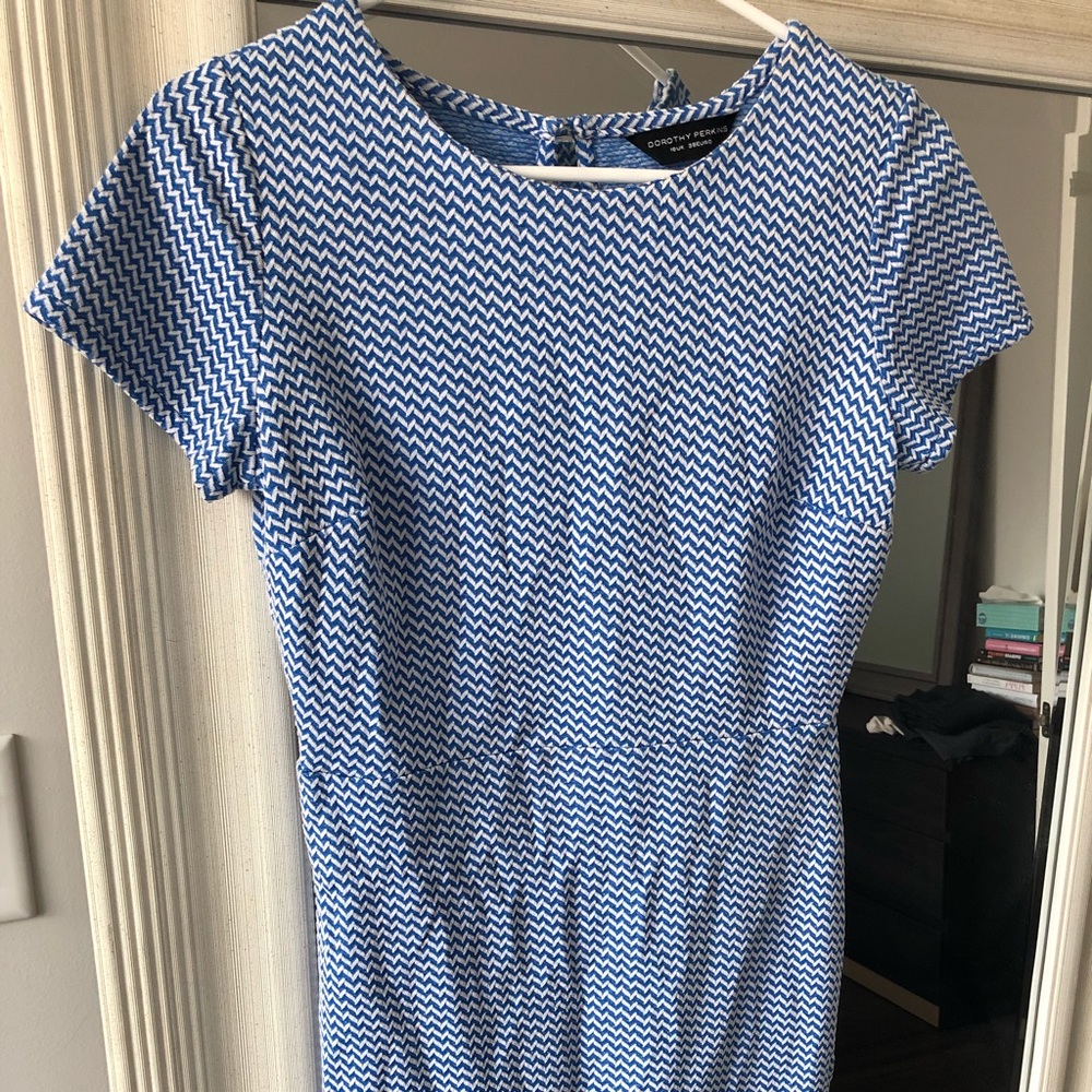 Dorothy Perkins Blue & White Dress